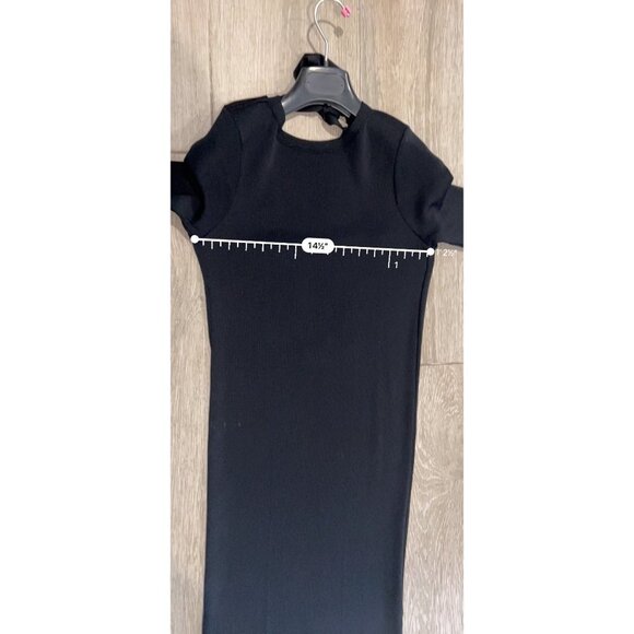 ZARA KNITS black open back dress size S - Picture 9 of 9